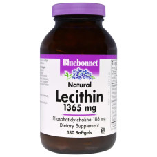 Лецитин 1365 мг, Bluebonnet Nutrition Lecithin, 180 капсул
