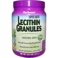 Лецитин гранули, Bluebonnet Nutrition Lecithin Granules, 360 г