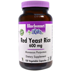 Червоний дріжджовий рис 600 мг, Bluebonnet Nutrition Red Yeast Rice, 120 капсул