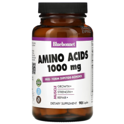 BCAA, Bluebonnet Nutrition BCAA, 1000 мг, 90 капсул