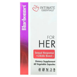 Либидо для женщин, Bluebonnet Nutrition For Her Intimate Essentials, 60 растительных капсул