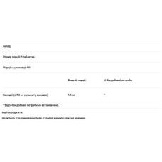 Сульфат ванадію 500 мг, Douglas Laboratories Vanadyl Sulfate, 90 таблеток