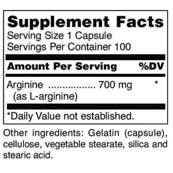 Аргінін, L-Arginine, Douglas Laboratories, 700 мг, 100 капсул