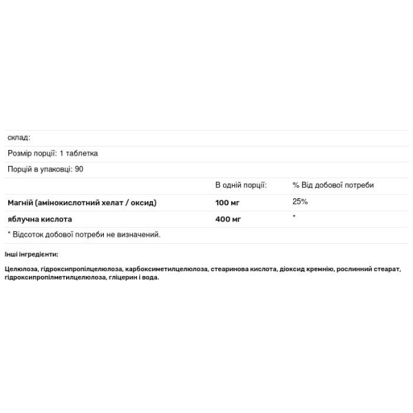 Магній і яблучна кислота, Mag-Malate, Douglas Laboratories, енергетичні, 90 таблеток