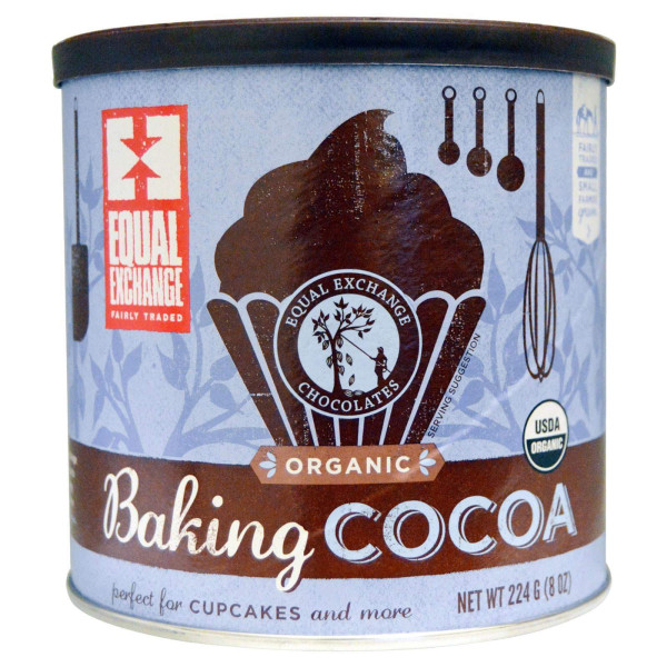 Порошок какао для випічки, Baking Cocoa, Equal Exchange, 224 г
