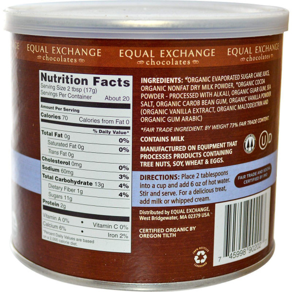 Гарячий какао, Hot Cocoa, Equal Exchange, 340 г