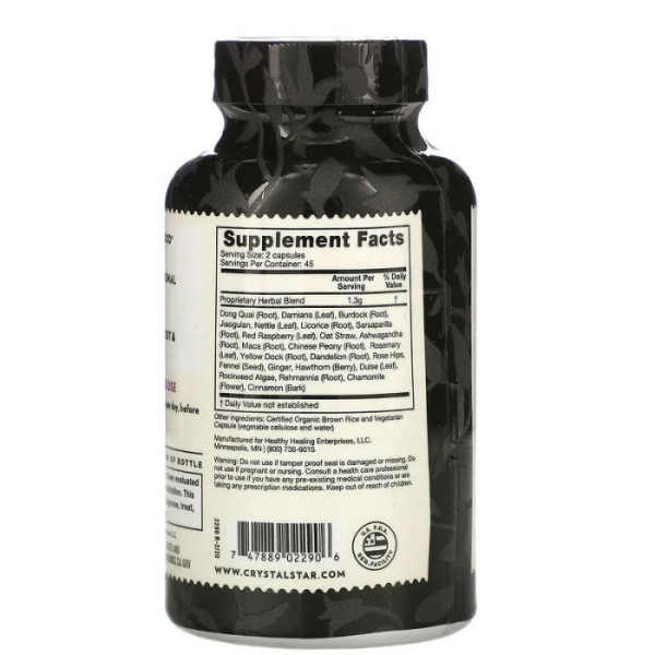Жіноча гармонія, суміш трав, Crystal Star, 90 капсул