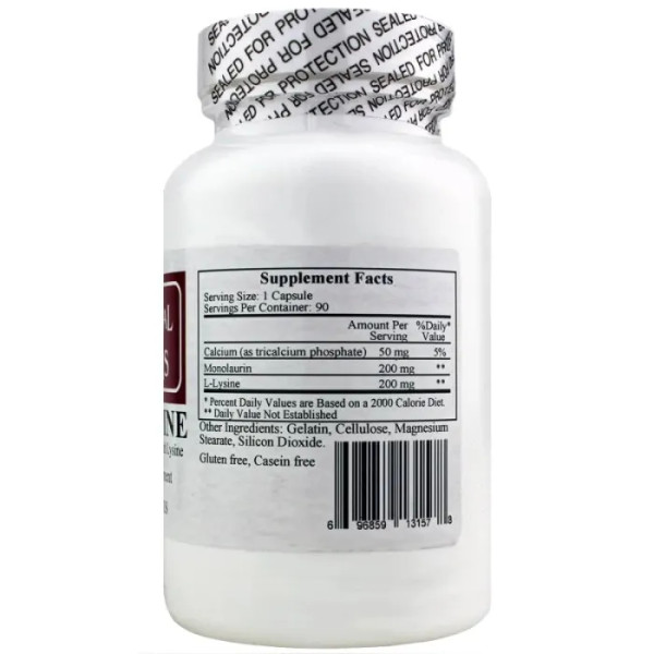 Підтримка імунітету, Laurisine, Ecological Formulas, 90 капсул