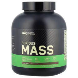 Гейнер для набору ваги, смак шоколад, Optimum Nutrition Serious Mass Protein Gain, 2,72 кг