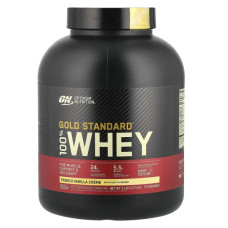 Сывороточный протеин, Gold Standard 100% Whey Optimum Nutrition, французский ванильный крем, 2,27 кг