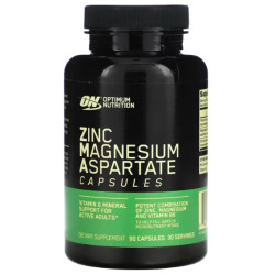 ZMA, Optimum Nutrition Zinc Magnesium Aspartate, 90 капсул