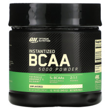 Амінокислоти BCAA 5000, BCAA 5000 Optimum Nutrition, без ароматизаторів, 345 г