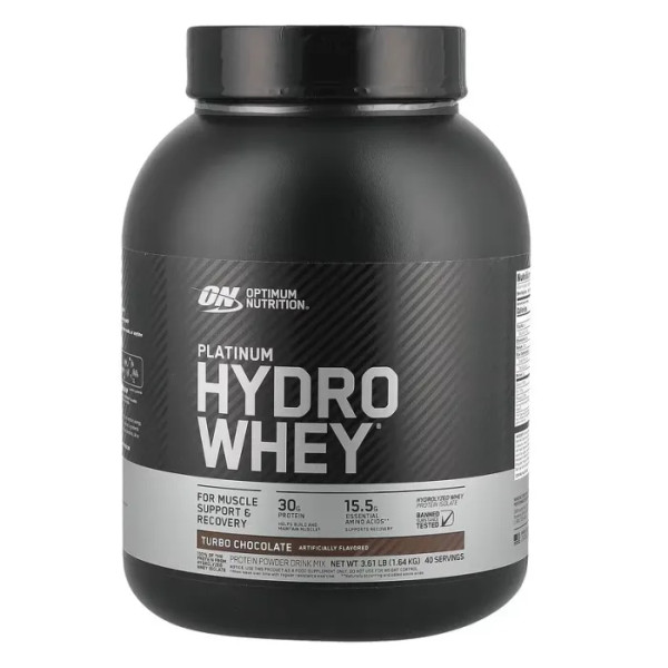 Протеин платинум, Platinum Hydro whey, Optimum Nutrition, турбо шоколад, 1,64 кг