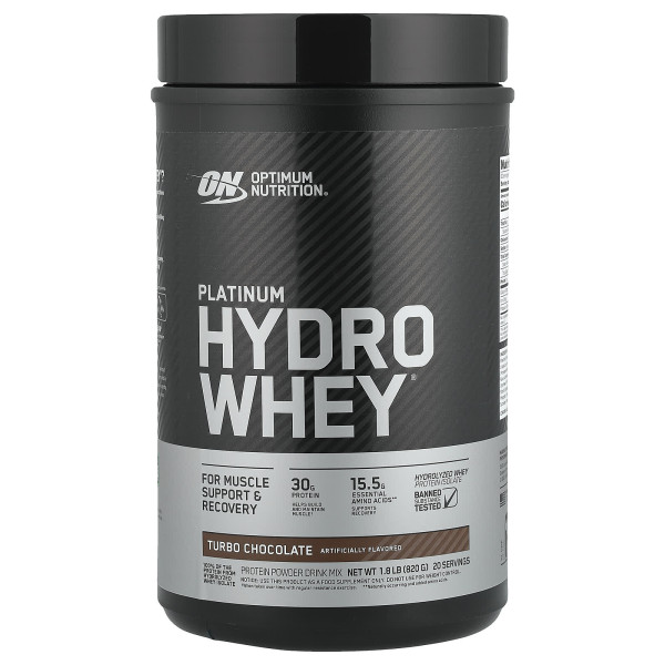 Протеїн сироватковий платинум, Platinum Hydro Whey, Optimum Nutrition, шоколад, 820 г