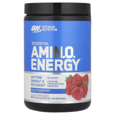 Амино энергия, Essential Amin.O. Energy Optimum Nutrition, голубая малина, 270 г