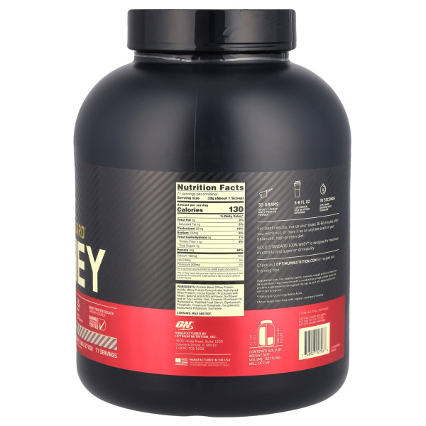 Сироватковий протеїн, Gold Standard 100% Whey, Optimum Nutrition, смак шоколаду та кокосу, 2.27 кг