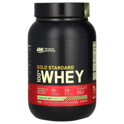 Сироватковий протеїн, Gold Standard 100% Whey Optimum Nutrition, шоколадно-м'ятний, 898 г