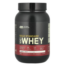 Сывороточный протеин, Gold Standard 100% Whey Optimum Nutrition, печенье и сливки, 837 г