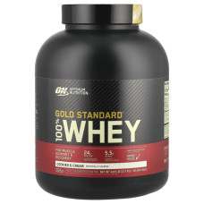 Сывороточный протеин, Gold Standard 100% Whey Optimum Nutrition, печенье и сливки, 2,11 кг