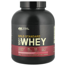 Сироватковий протеїн, Optimum Nutrition Gold Standard 100 Percent Whey, смак полуниці, 2,27 кг
