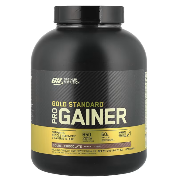 Протеїнова суміш, для нарощування та підтримки м'язової маси Pro-Gainer, Optimum Nutrition, смак - подвійний шоколад, 2.31 кг