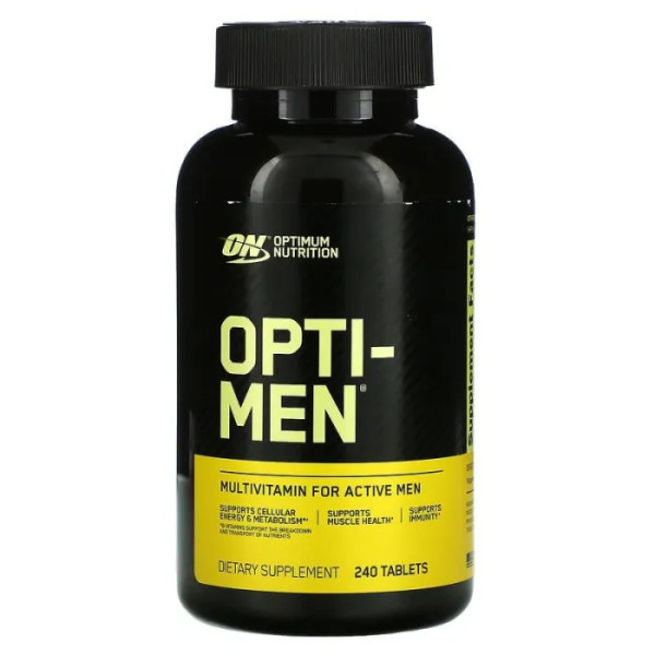Мультивітаміни для чоловіків, Opti-Men, Optimum Nutrition, 240 таблеток