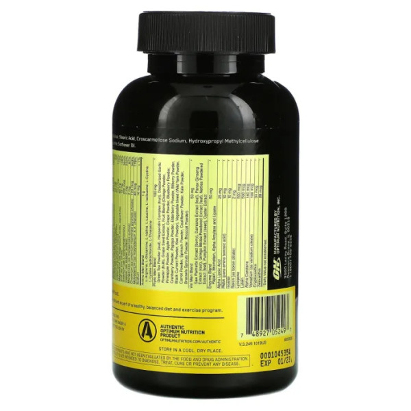 Мультивітаміни для чоловіків, Opti-Men, Optimum Nutrition, 240 таблеток