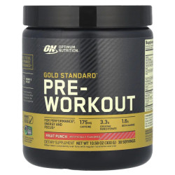 Предтренировочная формула, Gold Standard Pre-Workout Optimum Nutrition, фруктовый пунш, 300 г