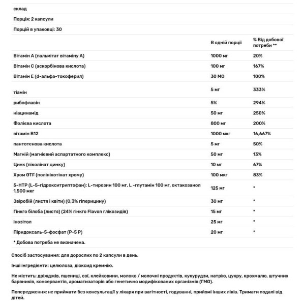 5-НТР ультра, Ultra 5-HTP, Douglas Laboratories, 60 капсул