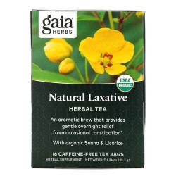 Слабильний засіб, Gaia Herbs Laxative, 16 пакетиків чаю (35.2 г)