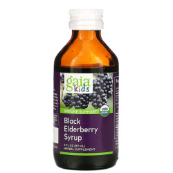 Черная бузина для детей, Gaia Herbs Black Elderberry Syrup, 89 мл.