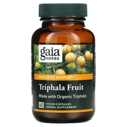 Трифала (Трифала Фрут), Gaia Herbs Triphala Fruit, 60 капсул