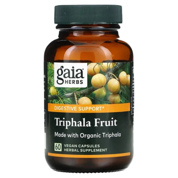 Трифала (Triphala Fruit), Gaia Herbs, 60 капсул