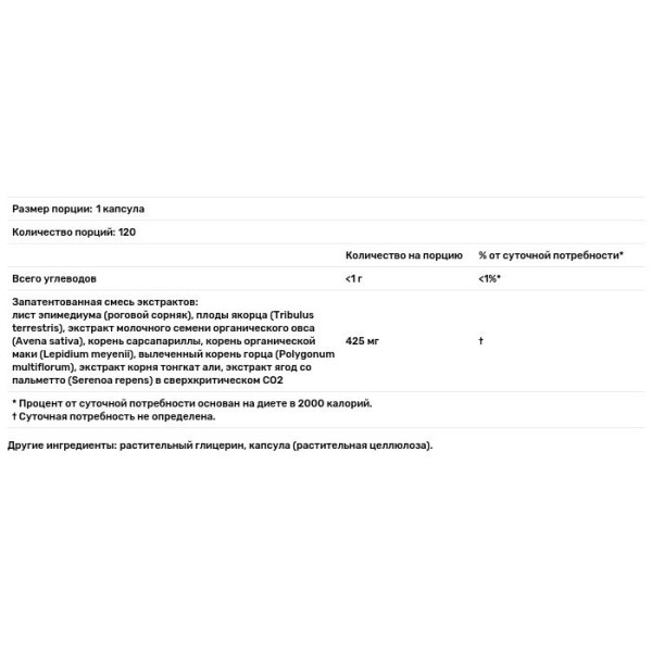 Репродуктивное здоровье мужчин, Male Libido, Gaia Herbs, 120 капсул