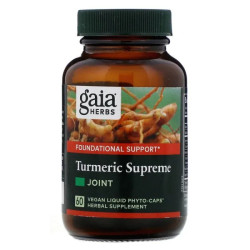 Куркума для суставов, Gaia Herbs Turmeric Supreme, 60 капсул