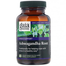 Ашваганда екстракт кореня, Gaia Herbs Ashwagandha Root, 120 капсул