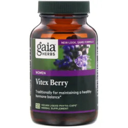 Вітекс для жінок, Gaia Herbs Vitex Berry for Women, 120 веганських фітокапсул.