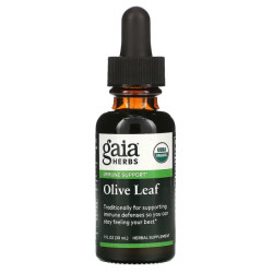 Экстракт листьев оливы спиртовой 30 мл, Gaia Herbs Olive Leaf