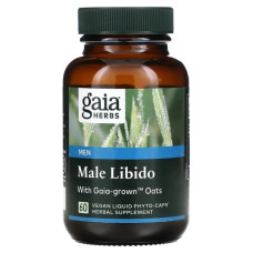Репродуктивное здоровье мужчин, Gaia Herbs Male Libido, 60 капсул