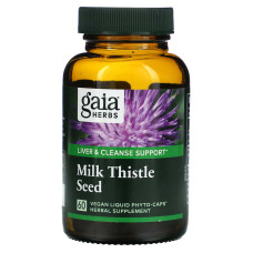 Экстракт расторопши, Gaia Herbs Milk Thistle, 60 капсул