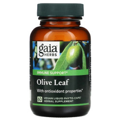 Екстракт листя оливи, Gaia Herbs Olive Leaf, 60 капсул