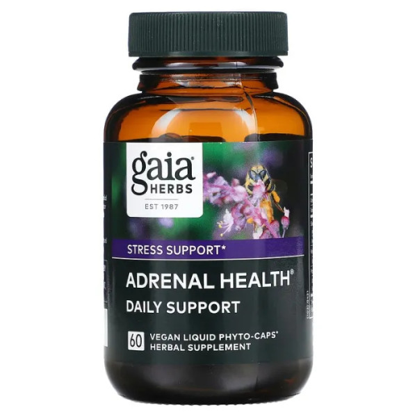 Підтримка наднирників, Adrenal Health, Gaia Herbs, 60 капсул