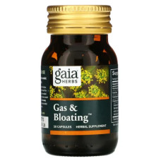 Газ та здуття, Gaia Herbs Gas & Bloating, 50 капсул