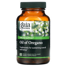 Масло орегано 120 капсул, Gaia Herbs, Оregano Oil
