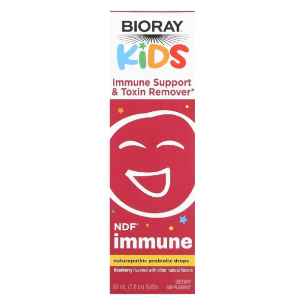 Підтримка імунітету та виведення токсинів для дітей, Immune Support & Toxin Remover, Bioray, лохина, 60 мл
