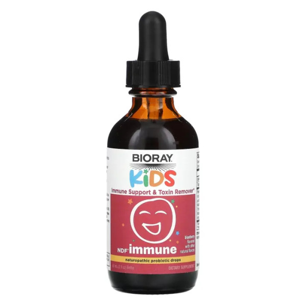 Підтримка імунітету та виведення токсинів для дітей, Immune Support & Toxin Remover, Bioray, лохина, 60 мл