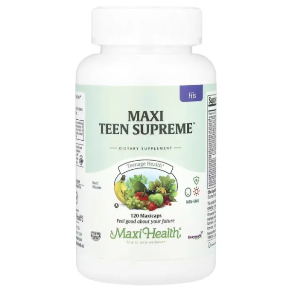 Мультивітаміни для хлопчиків-підлітків, Maxi Teen Supreme, His, Maxi Health, 120 капсул