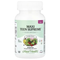 Мультивитамины для девочек-подростков, Maxi Teen Supreme Hers Maxi Health, 60 капсул