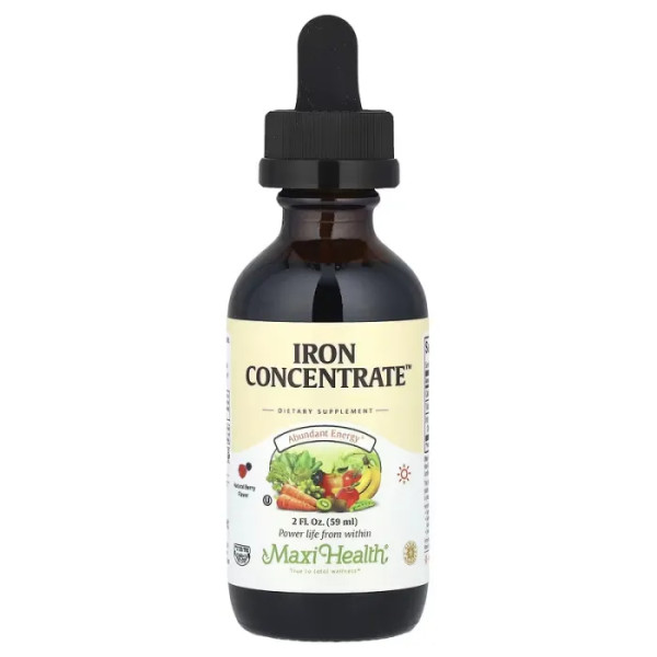 Залізо, концентрат, Iron Concentrate, Pure Co., зі смаком ягід, 59 мл