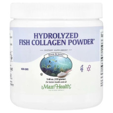 Колаген рибний гідролізований порошок, Maxi Health Hydrolyzed Fish Collagen, 155 г